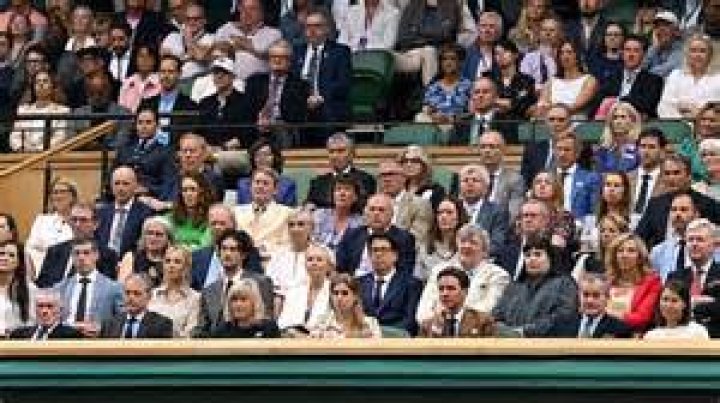 Hero BLM supporter who carried rival protester to safety arrives at Wimbledon's Royal Box